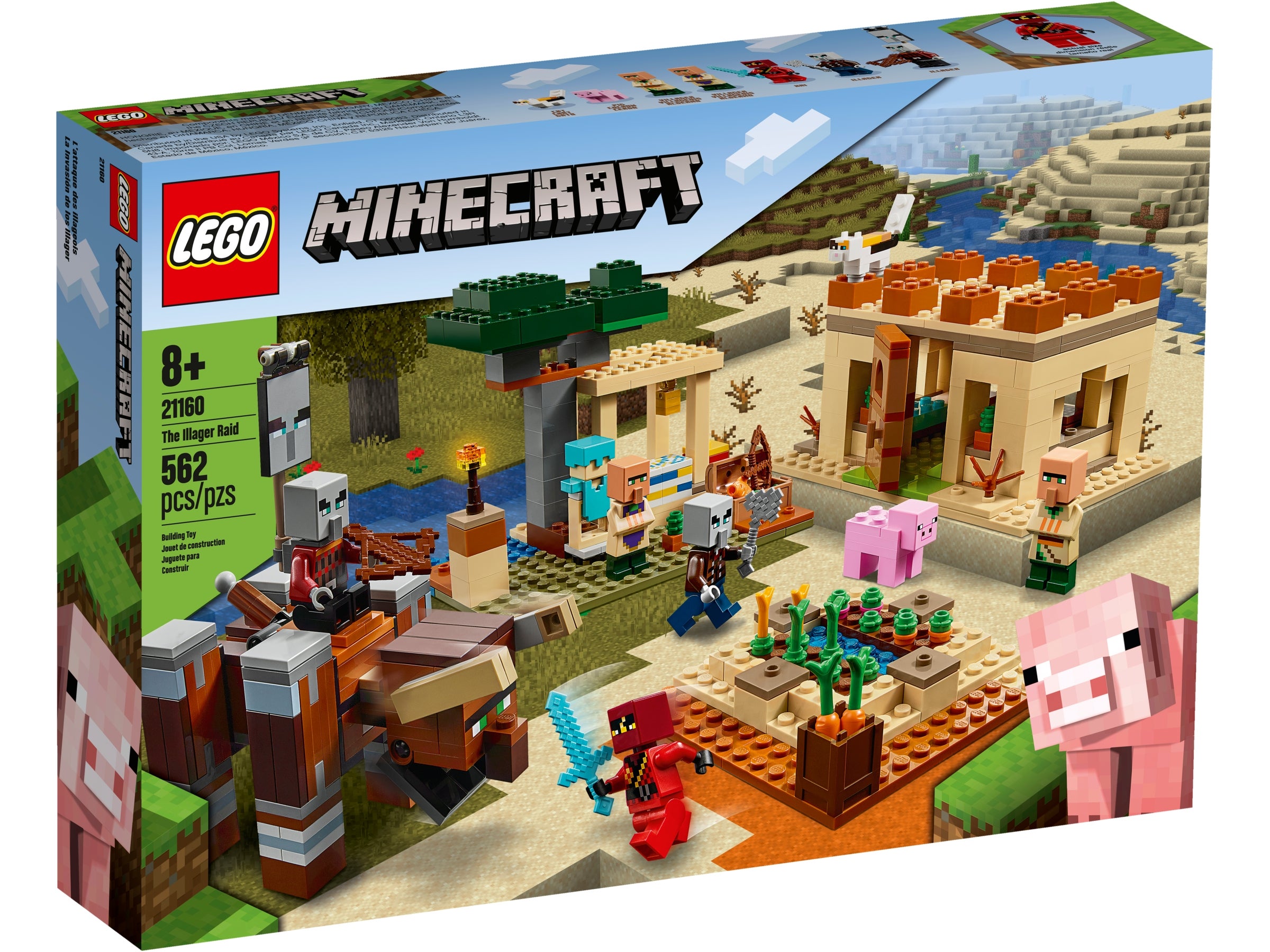 for sale online LEGO The Illager Raid Minecraft 21160